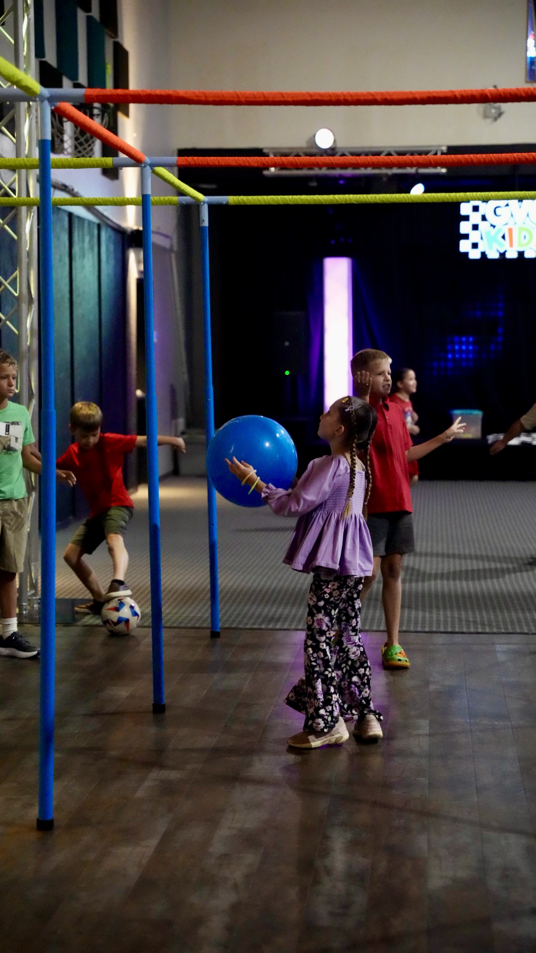 Kids playing games in the GVC Kids room